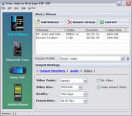 Twins Video to iPod-Zune-PSP-3GP screenshot